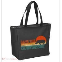 Save The Chubby Unicorns Funny Rhino Chubby Unicorn Tote Bag thumb 2