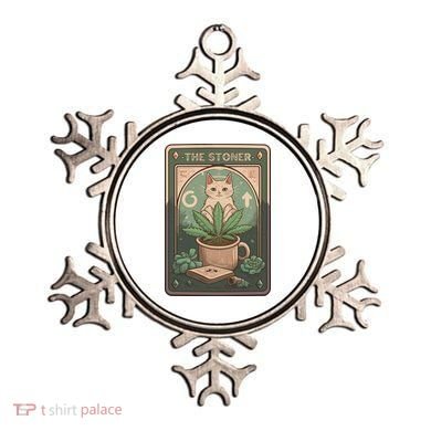 Stoner Tarot Card Cat Lover Funny Cat Ornament