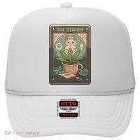Stoner Tarot Card Cat Lover Funny Cat Hat thumb 0