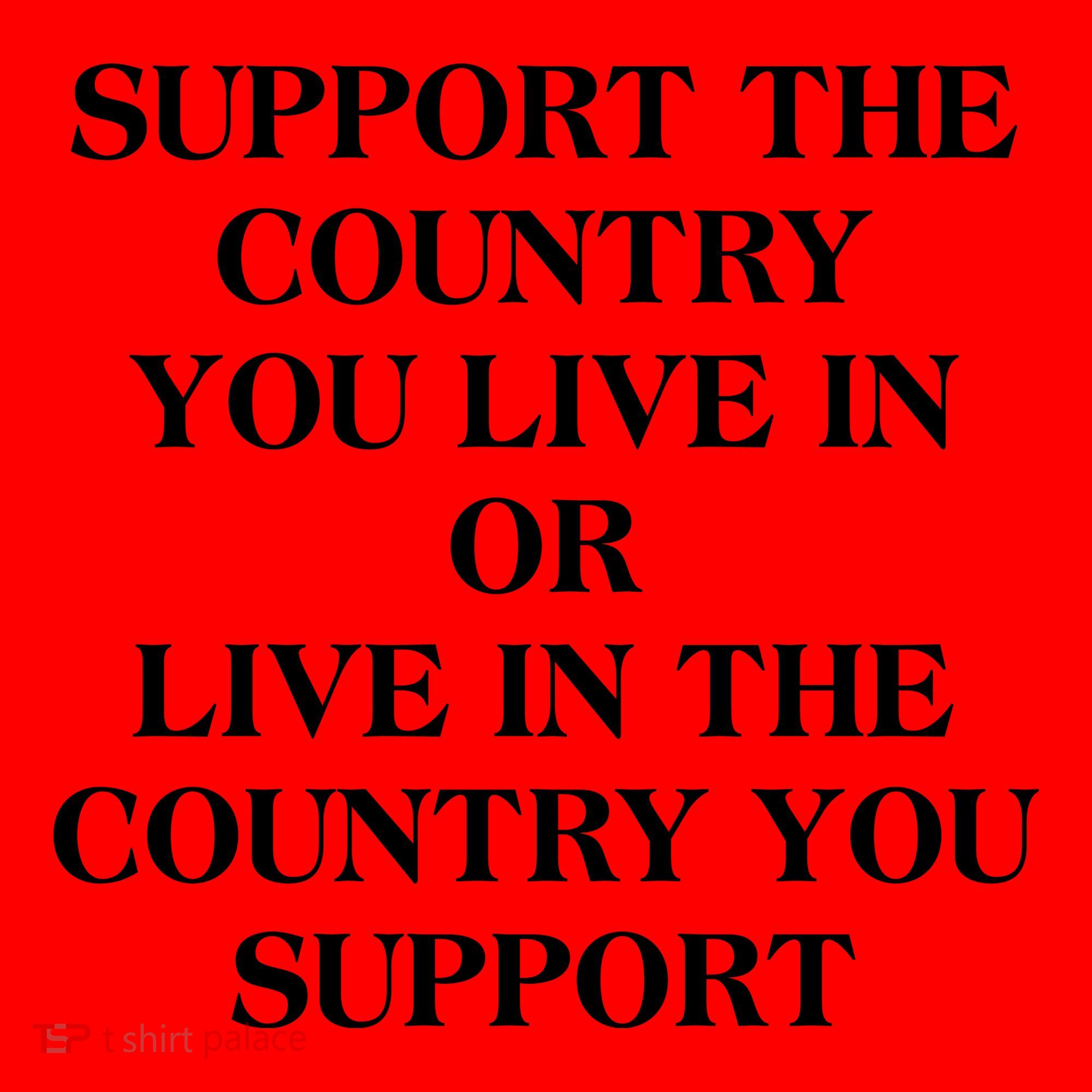 Support The Country You Live In Santa Hat