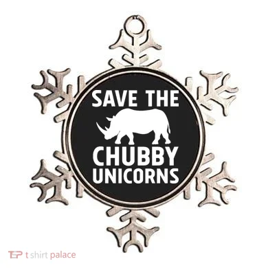 Save The Chubby Unicorns Funny Ornament