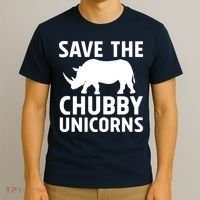 Save The Chubby Unicorns Funny T-Shirt thumb 3