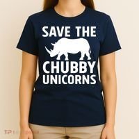Save The Chubby Unicorns Funny T-Shirt thumb 4
