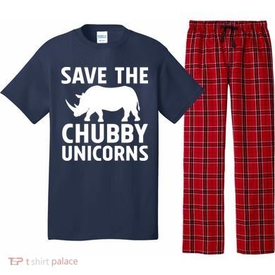 Save The Chubby Unicorns Funny Pajama Set