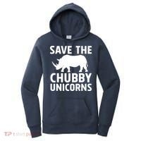 Save The Chubby Unicorns Funny Women's Hoodie thumb 0