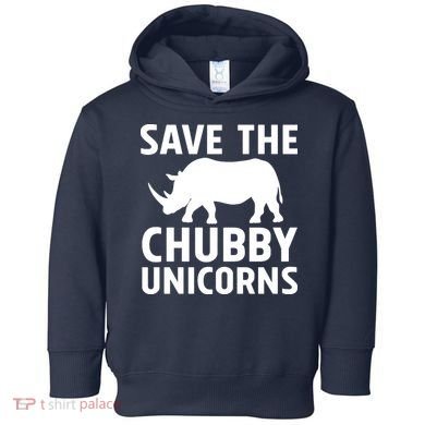 Save The Chubby Unicorns Funny Toddler Hoodie