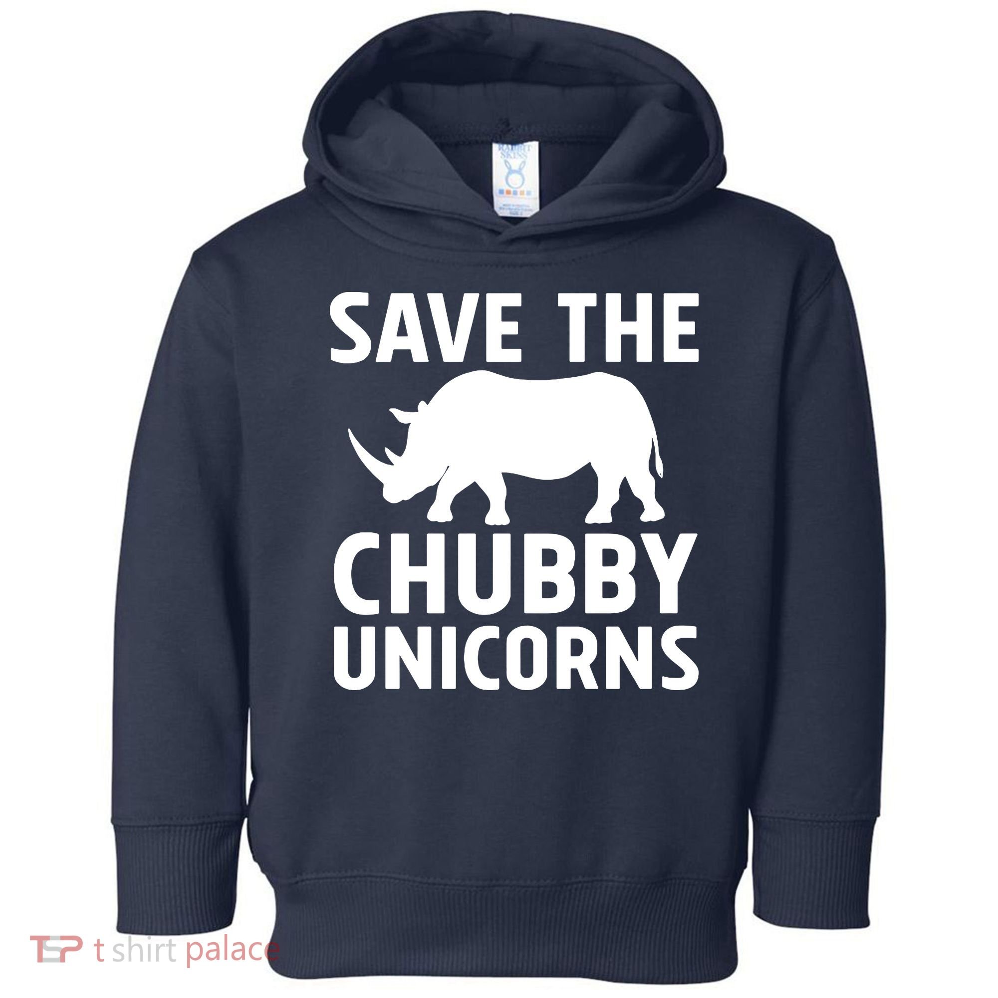 Save The Chubby Unicorns Funny Toddler Hoodie