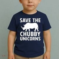 Save The Chubby Unicorns Funny Toddler T-Shirt thumb 2