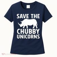 Save The Chubby Unicorns Funny Women's T-Shirt thumb 0
