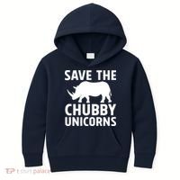 Save The Chubby Unicorns Funny Kids Hoodie thumb 0
