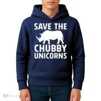 Save The Chubby Unicorns Funny Kids Hoodie thumb 4
