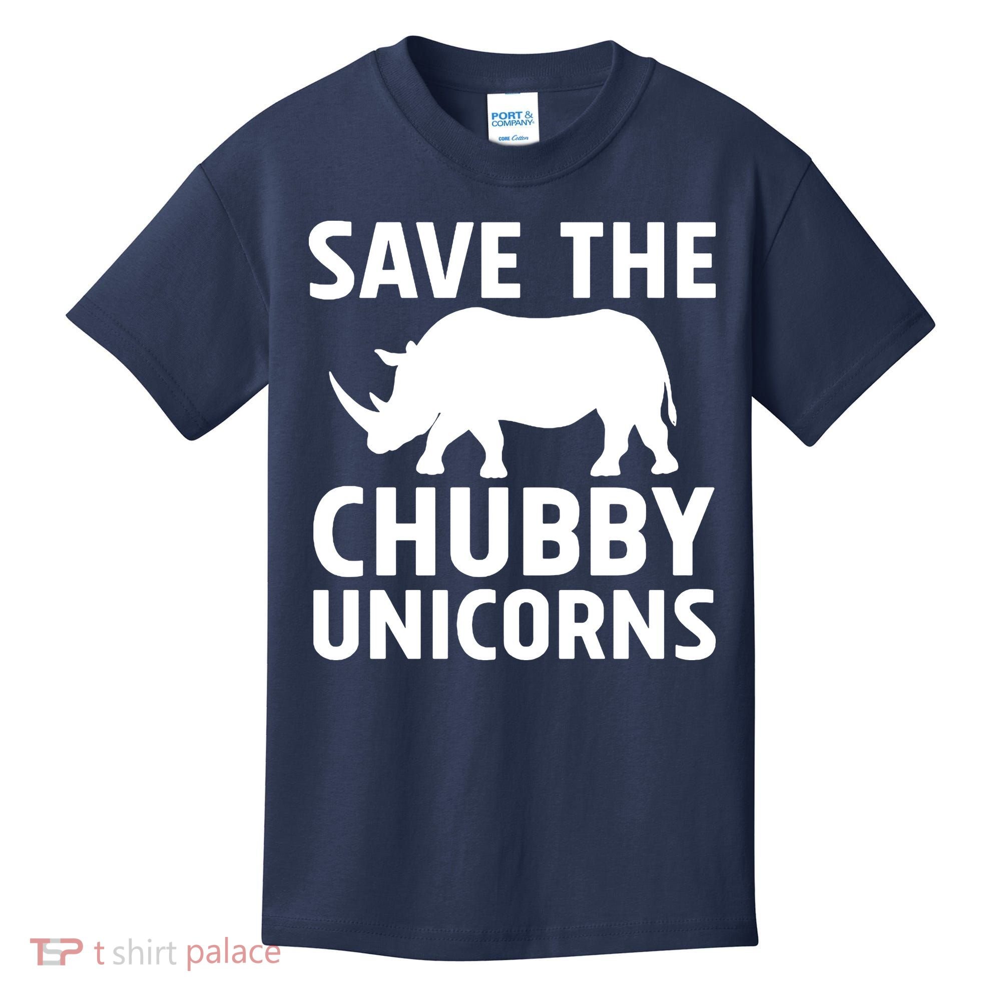 Save The Chubby Unicorns Funny Kids T-Shirt