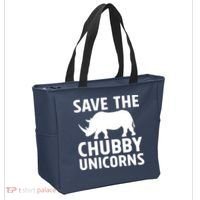 Save The Chubby Unicorns Funny Tote Bag thumb 2