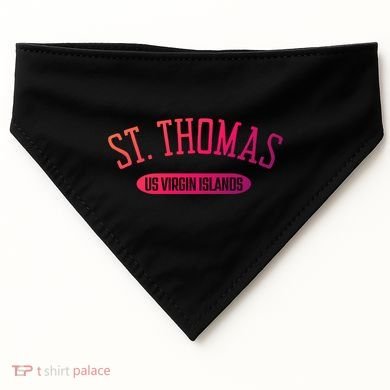 St Thomas Cool Gift Classic Style St Thomas Us Virgin Islands Gift USA-Made Doggie Bandana