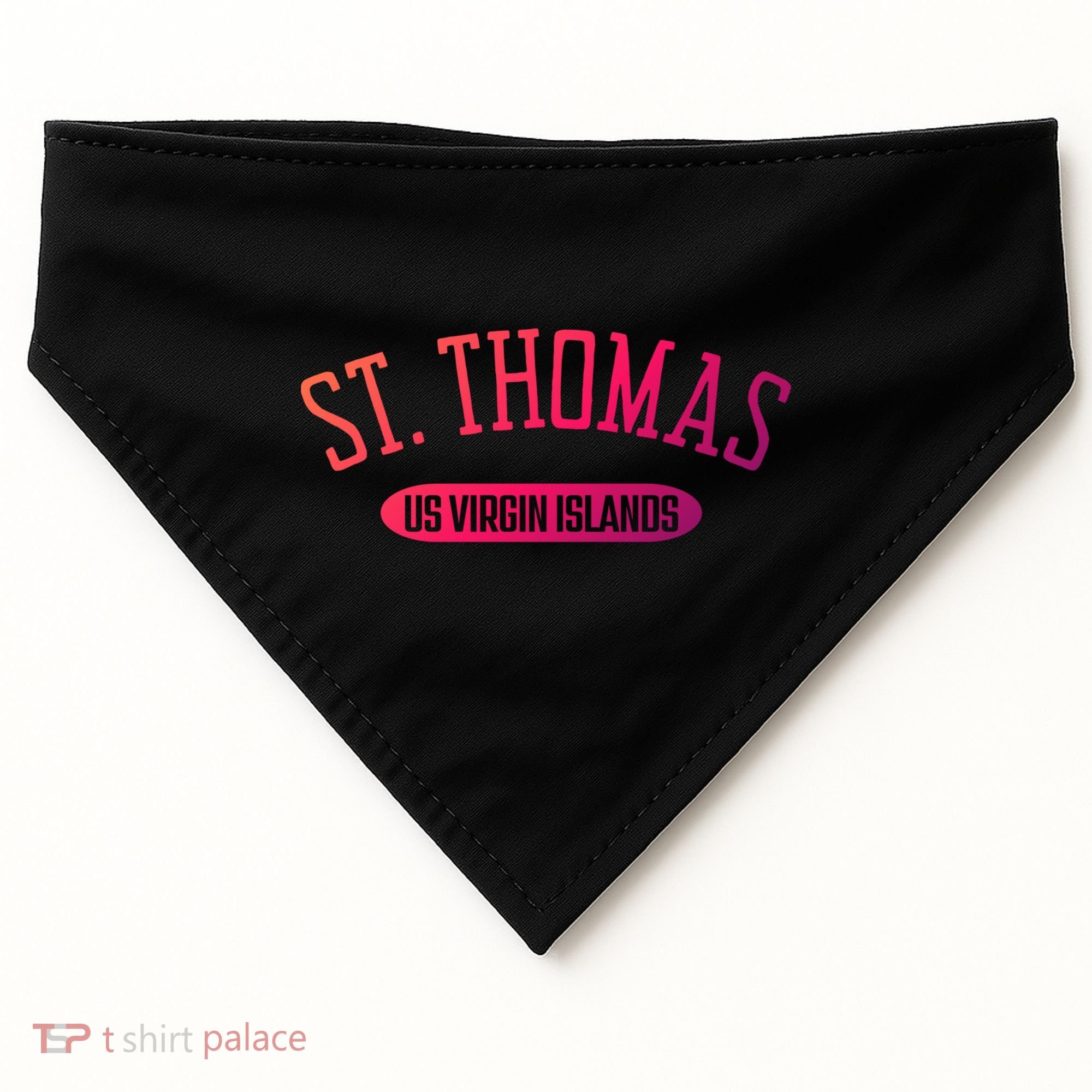 St Thomas Cool Gift Classic Style St Thomas Us Virgin Islands Gift USA-Made Doggie Bandana