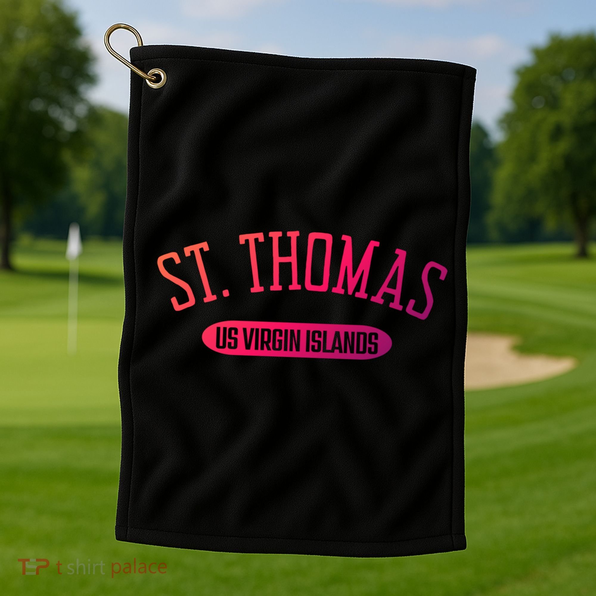 St Thomas Cool Gift Classic Style St Thomas Us Virgin Islands Gift Golf Towel
