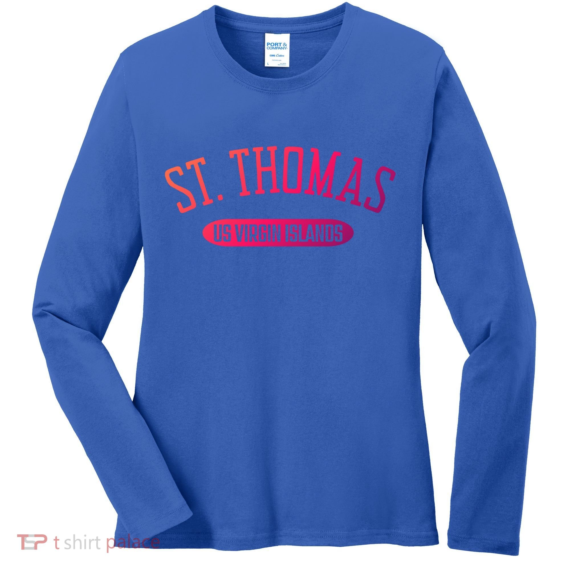 St Thomas Cool Gift Classic Style St Thomas Us Virgin Islands Gift Women's Long Sleeve Shirt