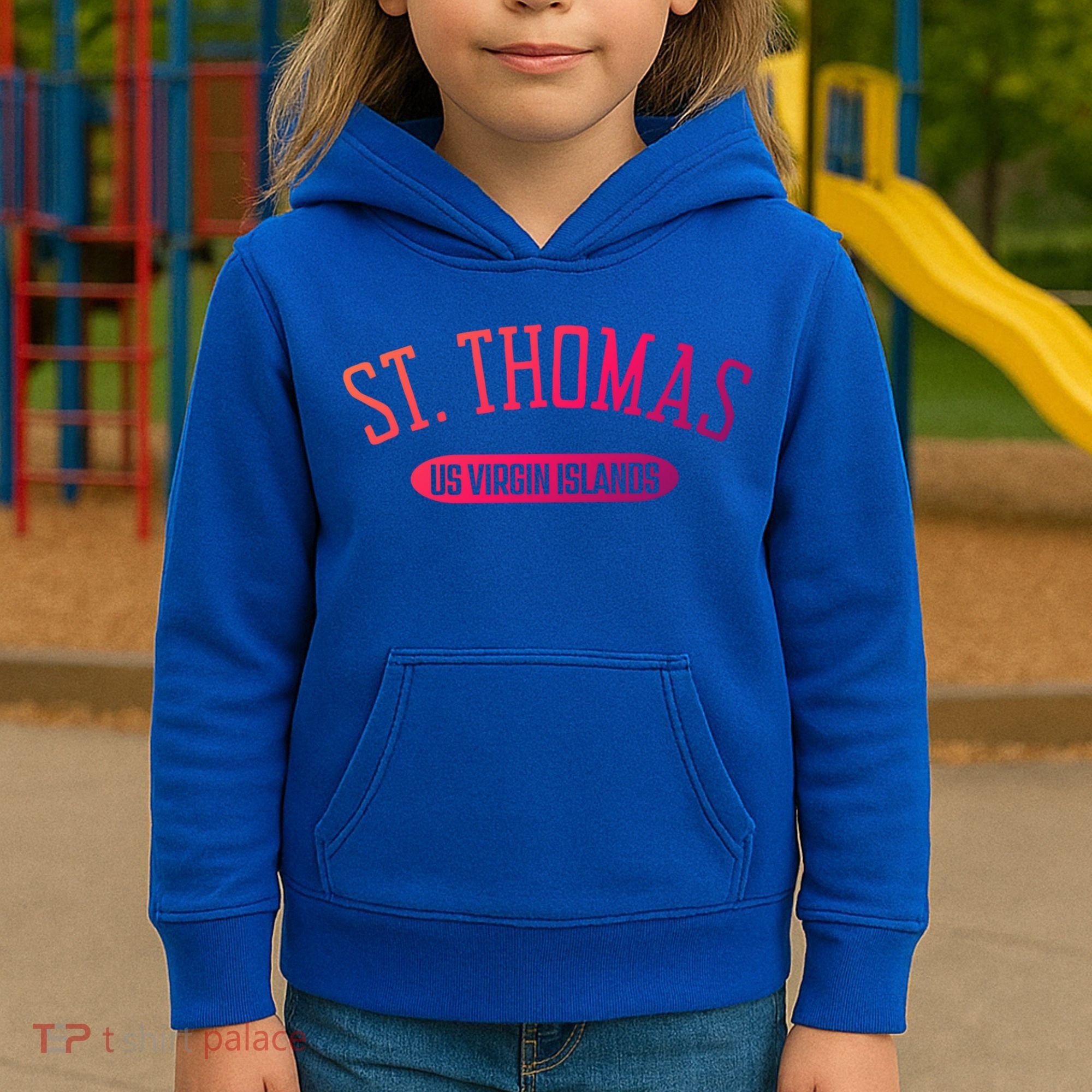 St Thomas Cool Gift Classic Style St Thomas Us Virgin Islands Gift Kids Hoodie