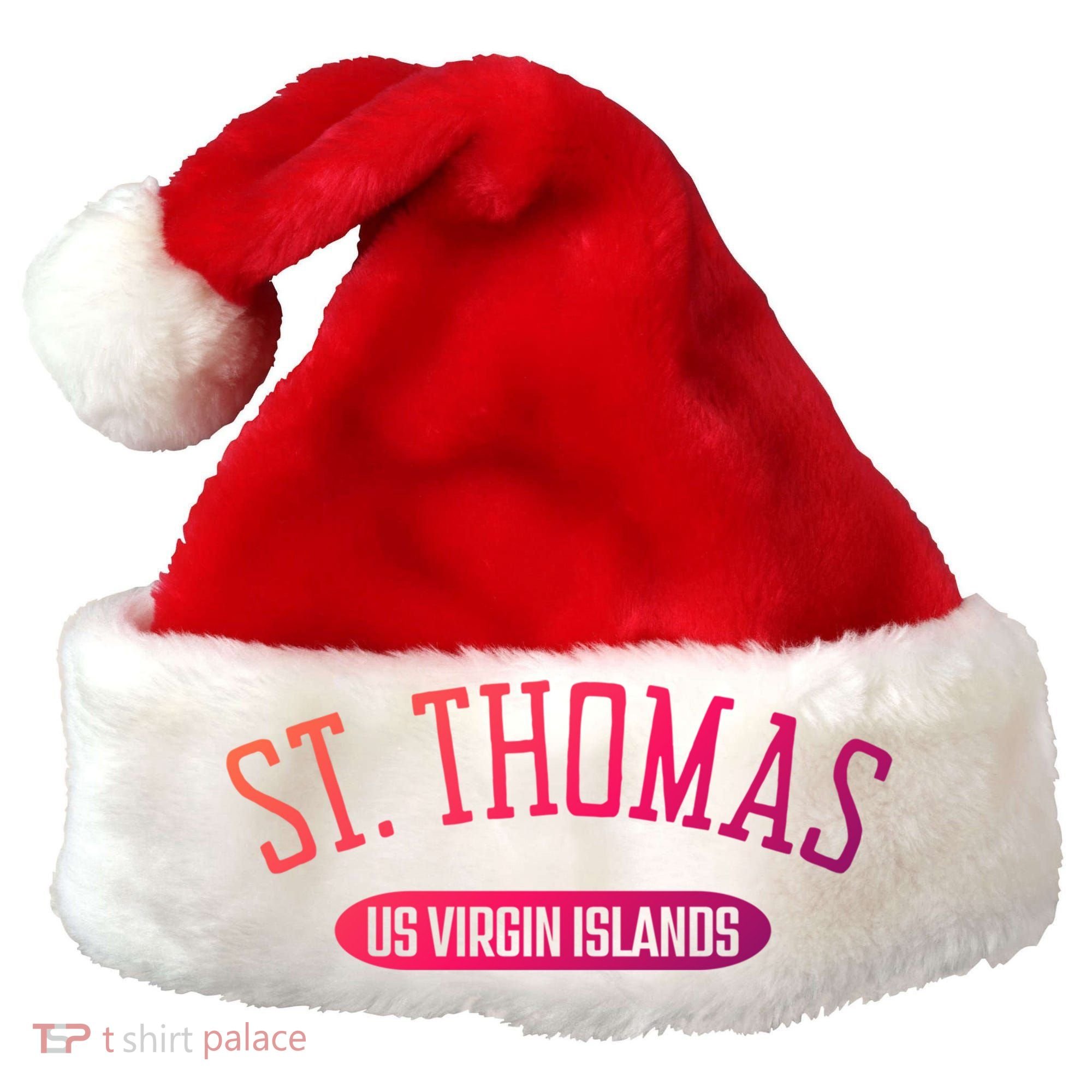 St Thomas Cool Gift Classic Style St Thomas Us Virgin Islands Gift Santa Hat