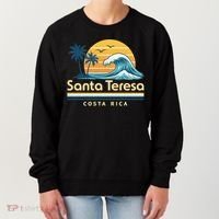 Santa Teresa Costa Rica Retro Wave Women's Sweatshirt thumb 0