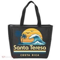 Santa Teresa Costa Rica Retro Wave Tote Bag thumb 0