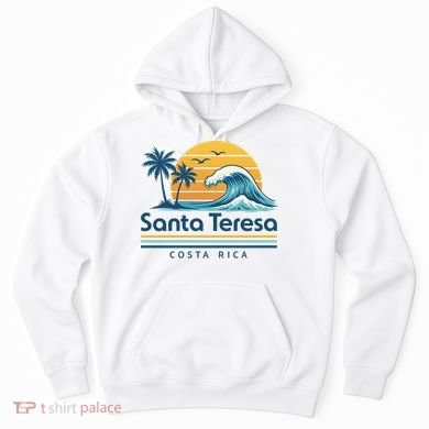 Santa Teresa Costa Rica Retro Wave Hoodie