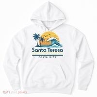 Santa Teresa Costa Rica Retro Wave Hoodie thumb 0