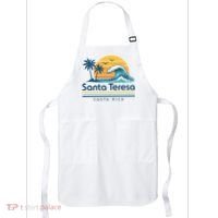 Santa Teresa Costa Rica Retro Wave Apron thumb 0