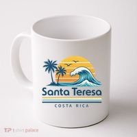 Santa Teresa Costa Rica Retro Wave Coffee Mug thumb 0
