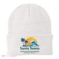 Santa Teresa Costa Rica Retro Wave Beanie thumb 0