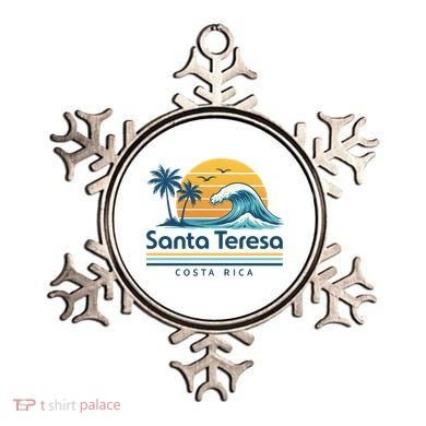 Santa Teresa Costa Rica Retro Wave Ornament