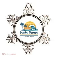 Santa Teresa Costa Rica Retro Wave Ornament thumb 0