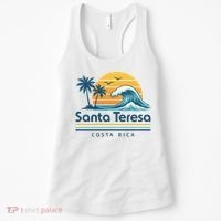 Santa Teresa Costa Rica Retro Wave Women's Tank Top thumb 0
