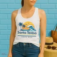 Santa Teresa Costa Rica Retro Wave Women's Tank Top thumb 2
