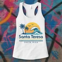 Santa Teresa Costa Rica Retro Wave Women's Tank Top thumb 3