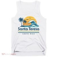 Santa Teresa Costa Rica Retro Wave Tank Top thumb 0