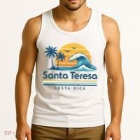 Santa Teresa Costa Rica Retro Wave Tank Top thumb 3