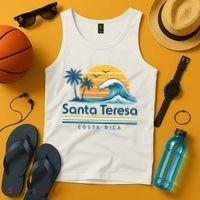 Santa Teresa Costa Rica Retro Wave Tank Top thumb 4