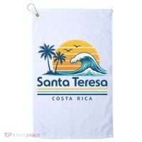 Santa Teresa Costa Rica Retro Wave Golf Towel thumb 0