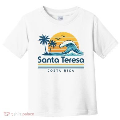 Santa Teresa Costa Rica Retro Wave Toddler T-Shirt