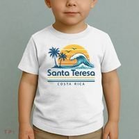 Santa Teresa Costa Rica Retro Wave Toddler T-Shirt thumb 2