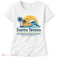 Santa Teresa Costa Rica Retro Wave Women's T-Shirt thumb 0