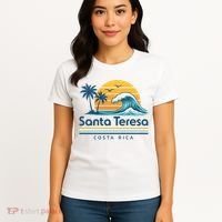 Santa Teresa Costa Rica Retro Wave Women's T-Shirt thumb 4