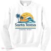 Santa Teresa Costa Rica Retro Wave Kids Sweatshirt thumb 0