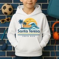 Santa Teresa Costa Rica Retro Wave Kids Hoodie thumb 2