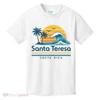Santa Teresa Costa Rica Retro Wave Kids T-Shirt thumb 0