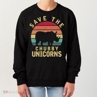 Save The Chubby Unicorn Rhino Cool Gift Women's Sweatshirt thumb 0