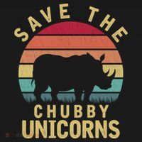 Save The Chubby Unicorn Rhino Cool Gift Backpack thumb 2