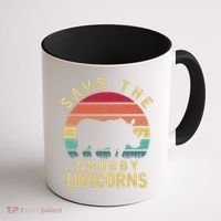 Save The Chubby Unicorn Rhino Cool Gift Coffee Mug thumb 1