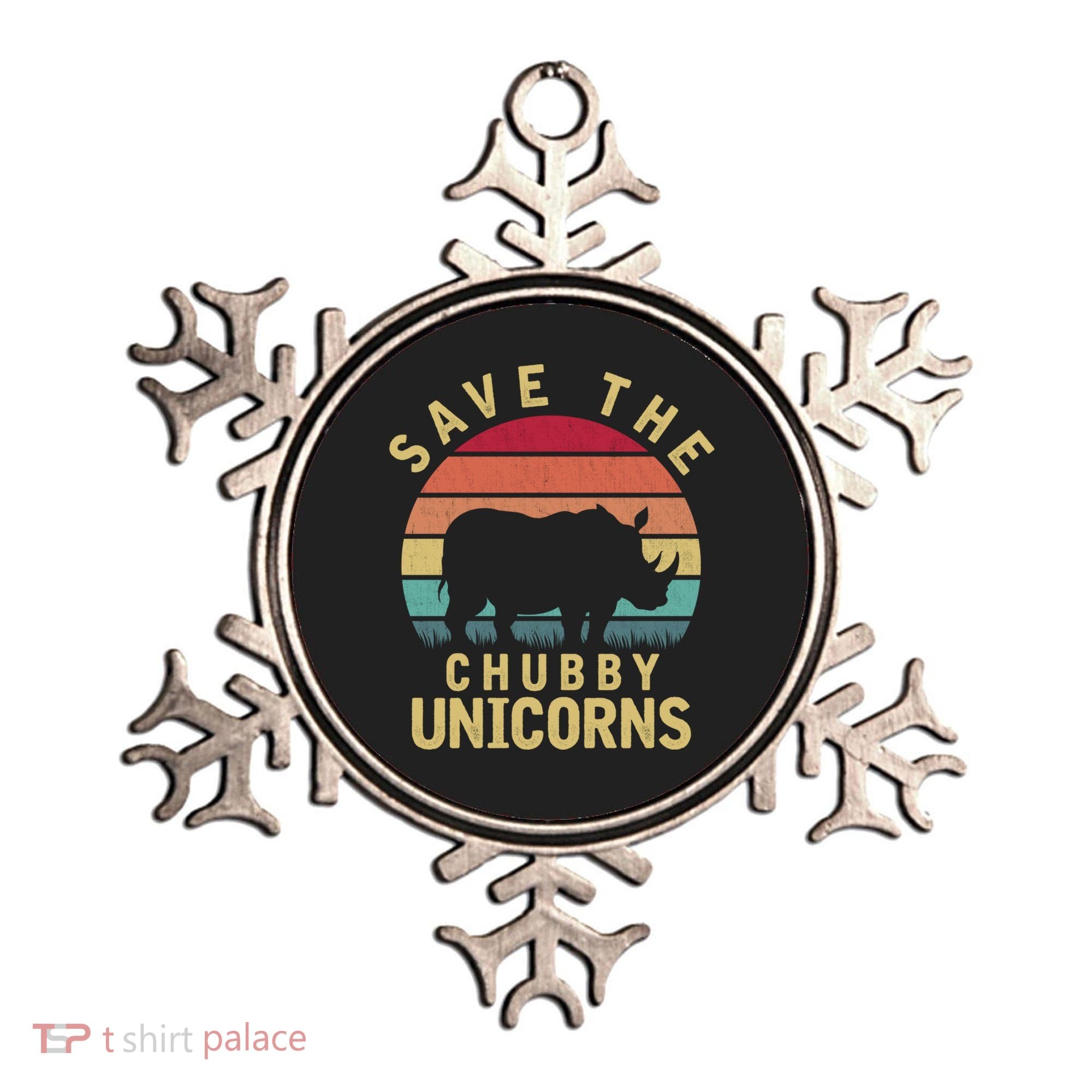 Save The Chubby Unicorn Rhino Cool Gift Ornament
